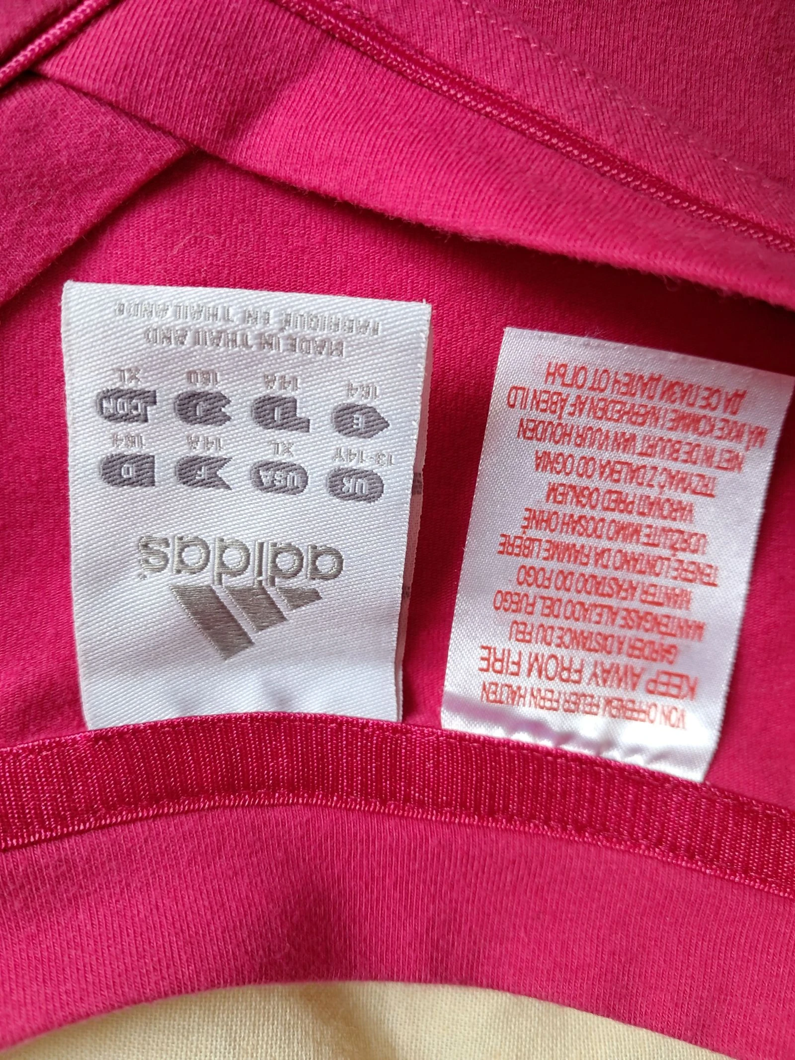 Adidas pink T-shirt – 14 years old – photo 3